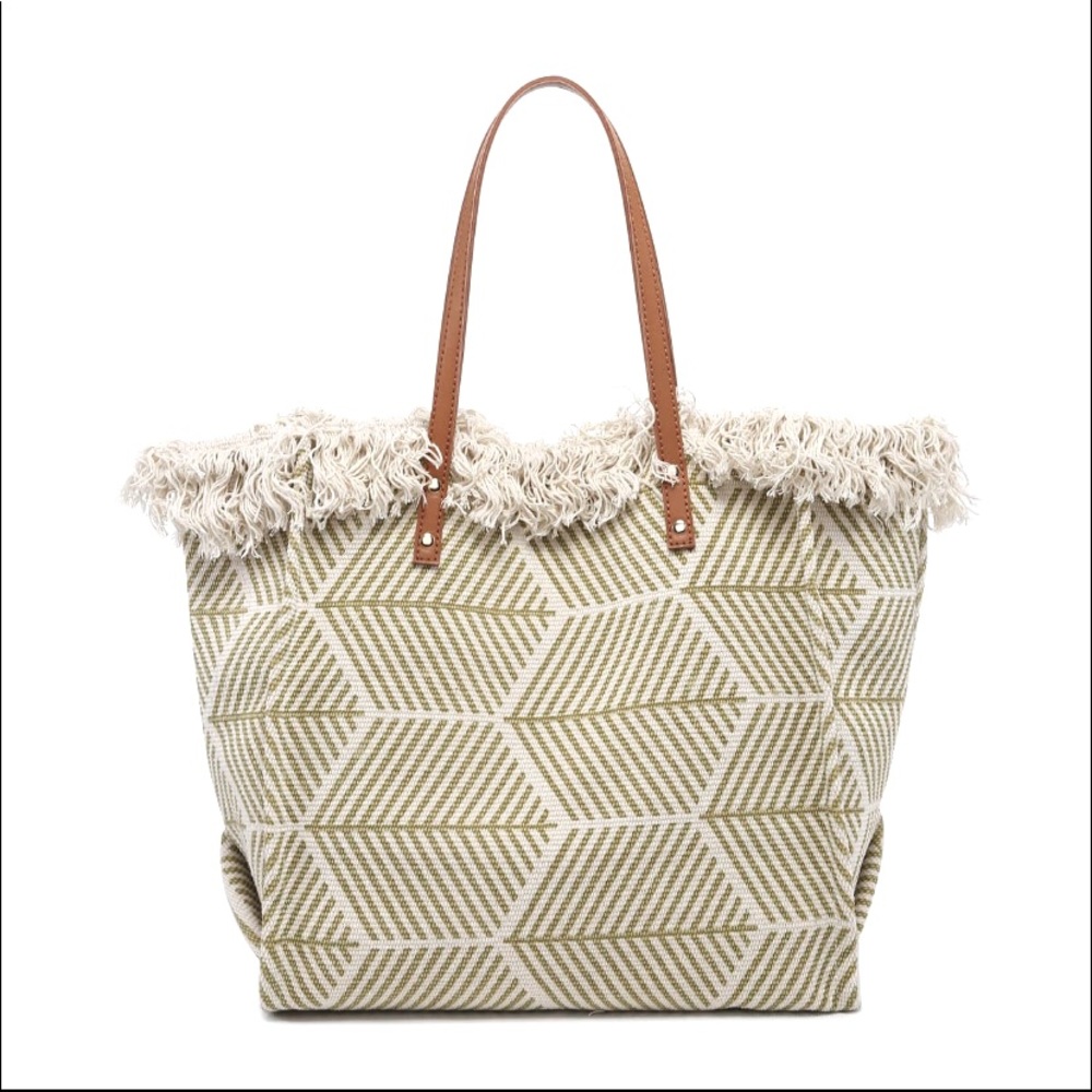 Handwoven Fringe Tote